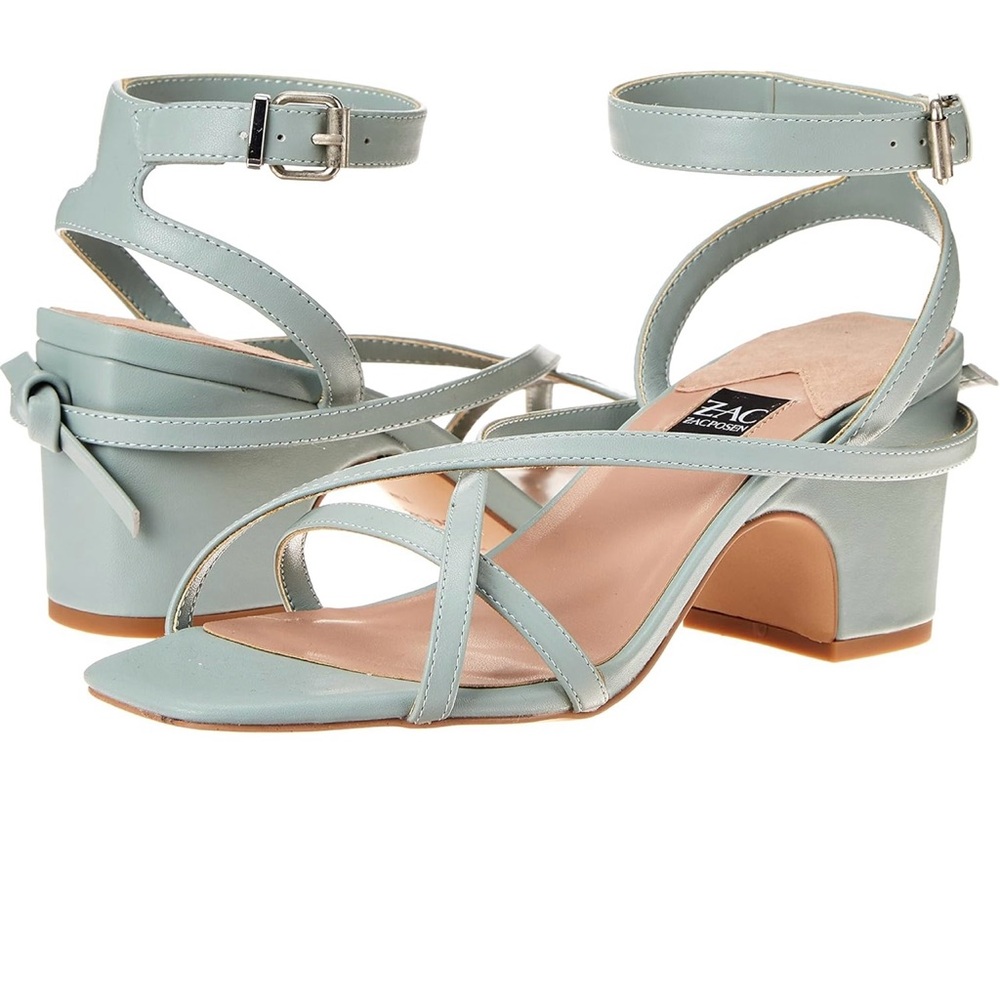 Zac Posen “Yates”Strappy sandals Size 7.5 in blue. Used like new.